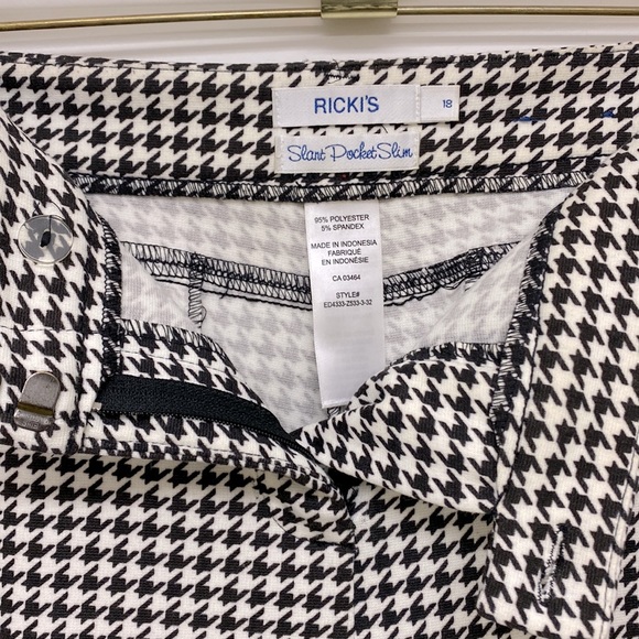 Houndstooth cropped pants - Picture 4 of 6